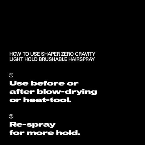 Sebastian Professional Shaper Zero Gravity Hairspray 10.6oz - Strong Hold, Lightweight Styling