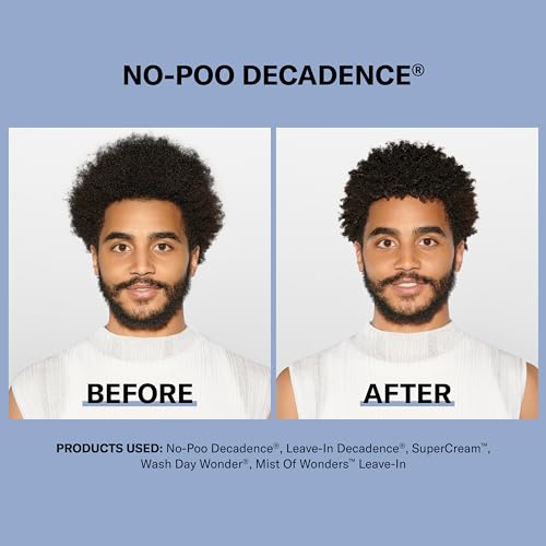 DevaCurl No-Poo Decadence Non-Lathering Cleanser for Ultra-Rich Moisture | Nourished | Bouncy | Shiny | All Curl Types