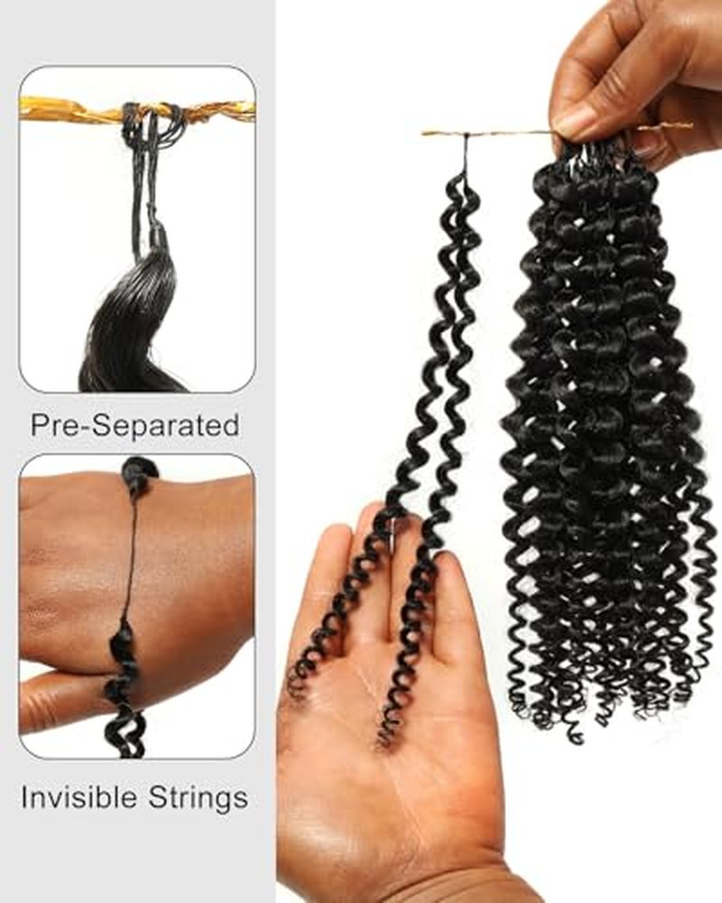 BEEOS 20 Inch Kinky Curly Crochet Hair Extensions - 40g