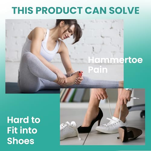 Welnove Hammertoe Corrector - 6 Pack Toe Splints for Pain Relief