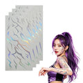Dark Fantasy Demon Mark Temporary Tattoos - 4 Sheet Glow Pack