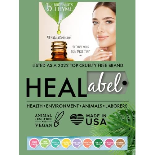 Brittanie's Thyme Organic Balancing Witch Hazel Facial Toner, 4 oz | Peppermint & Sweet Orange Oils Relieve & Calm Complexion | Gentle, Fast Acting Toner