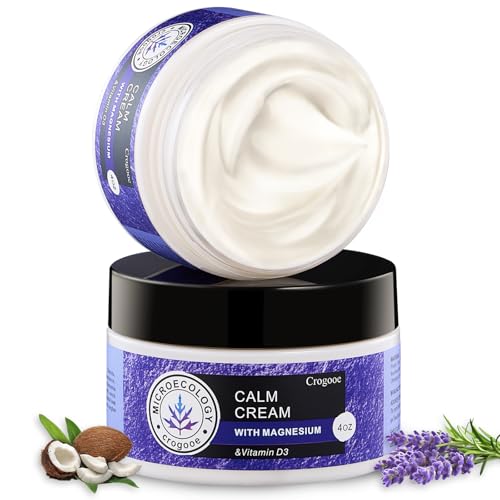 2025 Updated Magnesium Cream for Sleep: Nighttime Magnesium Lotion, Deep Hydration, Skin Care for Kid, Men, Women (Lavender)£¬2PC