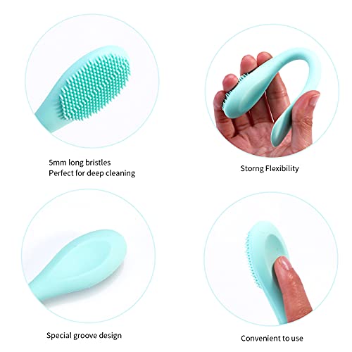 MSQ Silicone Face Mask Brush 2-Pack | Soft Facial Cleanser