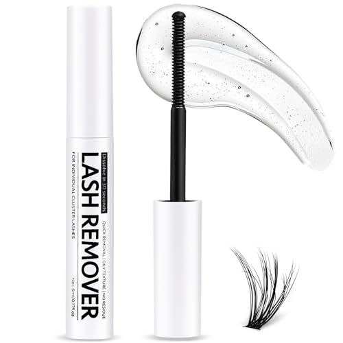 White Eyelash Glue Remover 5ML for Cluster Lashes - Gentle & Fast
