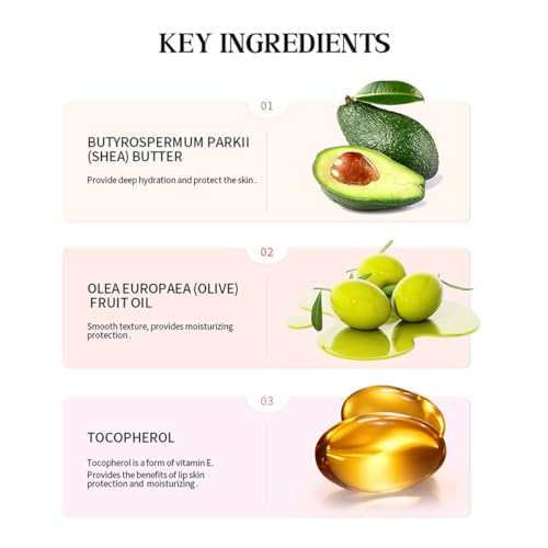 4PCS Glossy Butter Lip Balm Set,Hydration Lip Gloss,Conditioning Lip Mask and Instant Moisture Tinted Lip Balm, Long Lasting Hydrating Softens Dry Lips Care Oil,Christmas Makeup Gift for Women