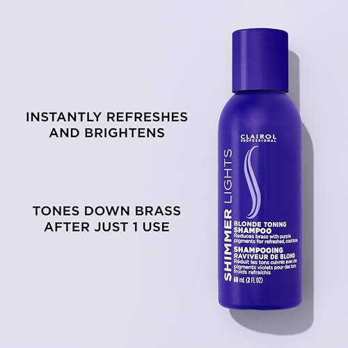 Clairol Professional Shimmer Lights Purple Shampoo for Blonde & Gray Hair