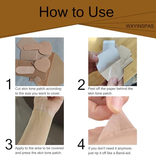 Tattoo Cover Up Patches, 10 Pcs Waterproof Concealer Stickers
