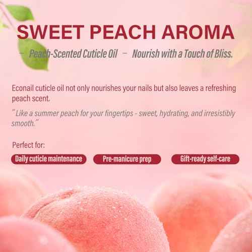 Cuticle Oil Pen x2 pcs, Nourishing Jojoba & Peach Scent for Enhanced Nail Growth and Strength, Portable Nail Oil Care £¨7mlx2£©