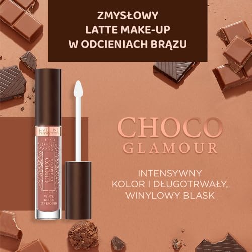 Eveline Coco Glamour Velvet Lipstick - Long-Lasting Vinyl Gloss