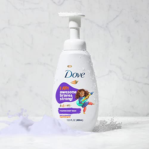 Dove Kids Care Foaming Body Wash For Kids Berry Smoothie Hypoallergenic Skin Care 13.5 oz