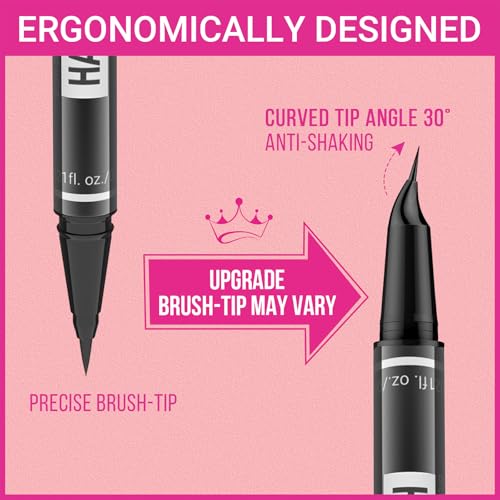iMethod Microblading Eyebrow Pen - Eyebrow Pencil Magical 2-in-1 Dual-Ended Eye Brow Pencils for Women with 4-Fork-Tip & Precise Brush-Tip Create Natural Hair-Like Brows, Last All-Day, Dark Brown