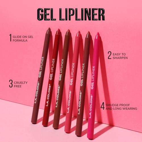 L.A. COLORS Gel Lipliner Alluring CP680 - Pack of 3
