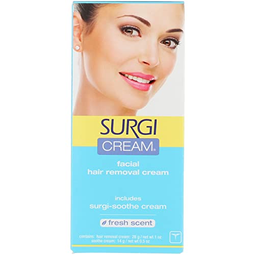 Surgi-Care Facial Hair Remover Cream with Invisi-Bleach - 1.5 oz