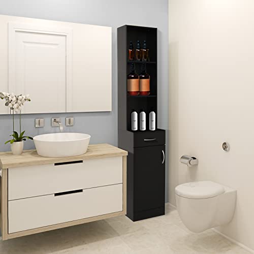 Barber Station Cabinet with Lockable Drawer & 5 Compartments
