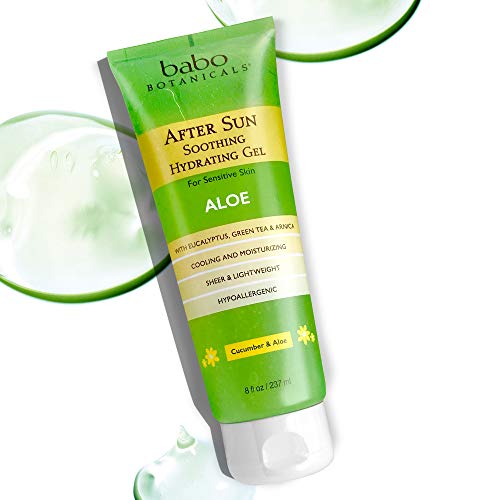 Babo Botanicals Aloe Vera Gel After Sun Soother, 8 oz