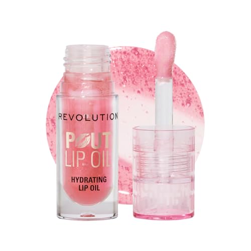 Revolution Pout Lip Oil - Nourishing Tinted Gloss, High Shine