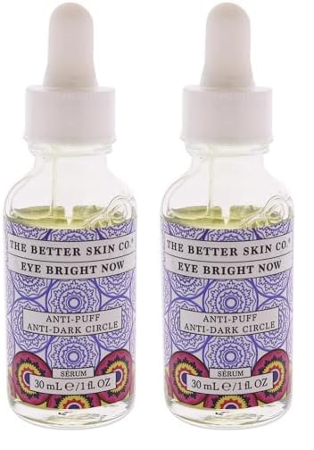 The Better Skin Co. | Eye Bright Now | Under Eye Serum for Dark Circles, Puffiness, and Fine Lines | 1oz (Pack of 2)