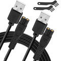 5V Charger Cord for Philips One Blade QP2724 QP2834, MG7910 MG5910 MG9510, 2000 2400 3600 Series Norelco X3001 S3341 S5880 S3243 S7887 X3052 Electric Shaver USB Cable[2-Pack]
