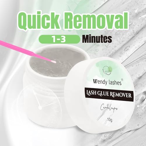 Eyelash Extension & Cluster Glue Remover Cream - Grey Cantaloupe 10ml - Wendy Lash Remover