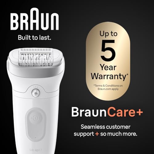 Braun Silk-épil 7 SE7-041 Epilator, Wet & Dry Hair Removal