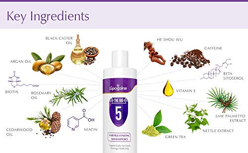 Lipogaine Big 5 Hair Stimulating Shampoo for Thinning Hair