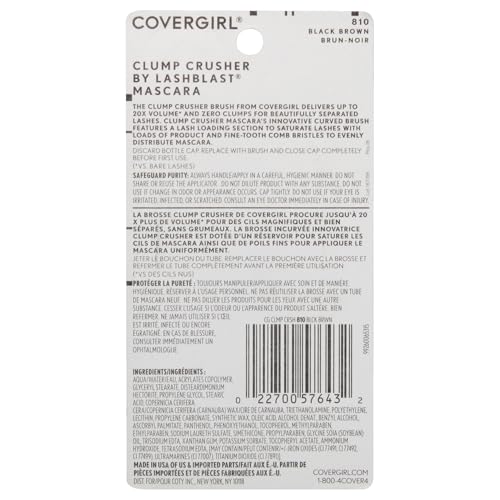 COVERGIRL Clump Crusher Mascara - 20X Volume, Zero Clumps