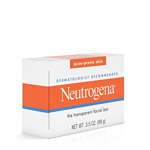 Neutrogena Facial Cleansing Bar Treatment for Acne-Prone Skin, Non-Medicated & Glycerin-Rich Hypoallergenic Formula with No Detergents or Dyes, 3.5 oz (Pack of 2)