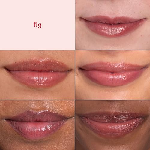Burt's Bees Lip Shimmer Nude Collection, Tinted Lip Balm Stick, Moisturizing for All Day Hydration with Natural Glowy Pigmented Finish & Buildable Color, 3 Warm Shades; Value Pack, 3 Tubes x 0.09 Oz