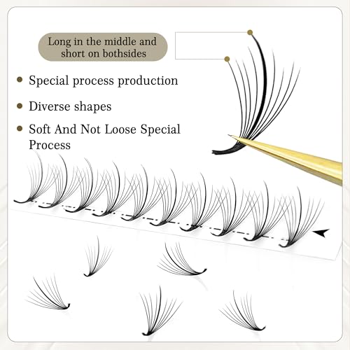 CoMango Wispy Premade Fans 5D 7D 9D Eyelash Extensions