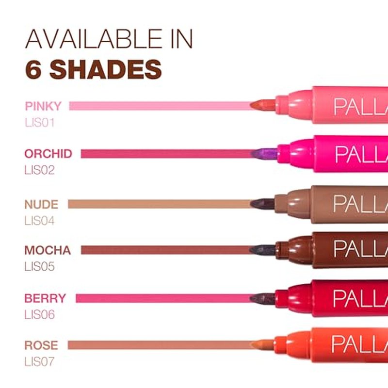 Palladio Lip Stain Marker - Hydrating Waterproof Berry Color