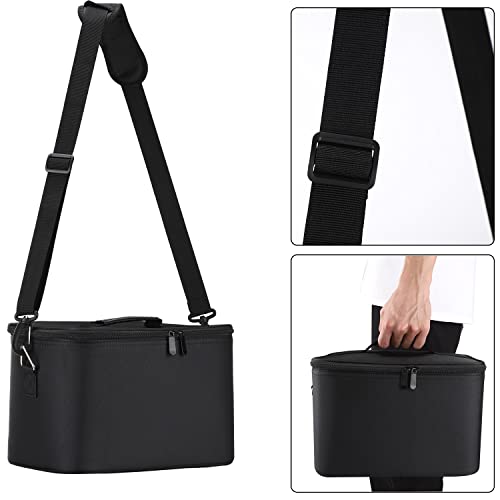 Noverlife Large Capacity Barber Carrying Case with Shoulder Strap, Professional Salon Hair Cutting Scissor Box Durable Hairdressing Tool Storage Bag Portable Hair Styling Makeup Pet Grooming Organizer