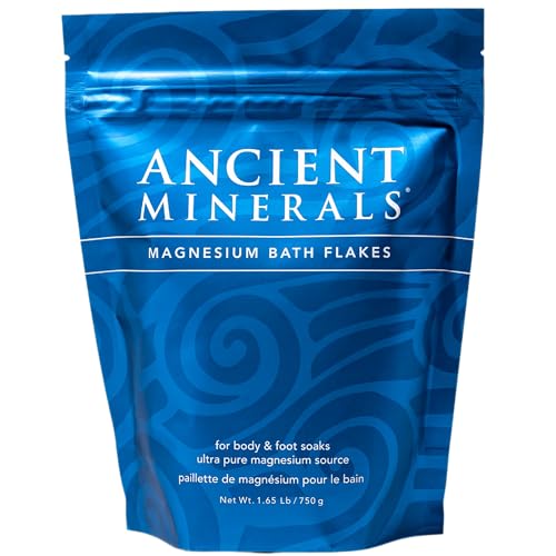 Ancient Minerals Magnesium Bath Flakes Unscented 26.4oz - Epsom Salt Alternative