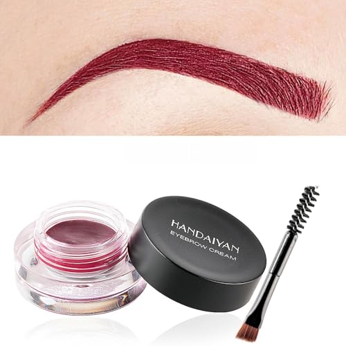 12-Color Eyebrow Pomade Waterproof Long-Lasting Cream Gel