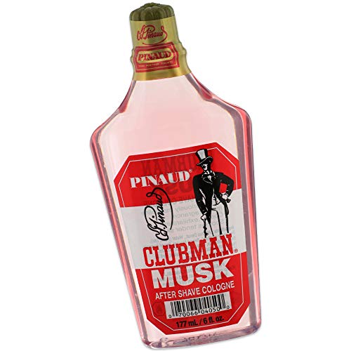 Clubman Pinaud Musk After Shave Cologne ? Refreshing Aftershave for Men Cologne for Smooth Skin, 6 oz