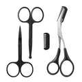 KAJUDA Eyebrow Scissors with Comb - 3PC Stainless Steel Grooming Set