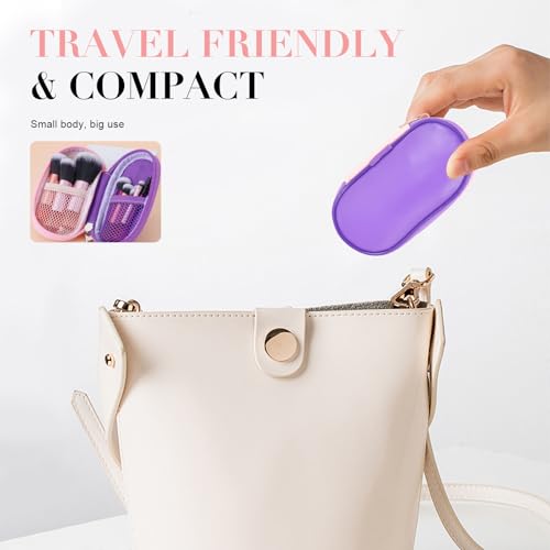 10-Piece Travel Makeup Brush Set with Pouch