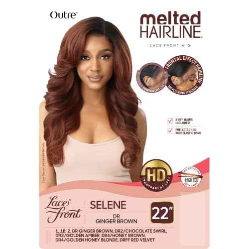 Outre Melted Hairline HD Lace Front Wig SELENE (DR2-Golden Amber)