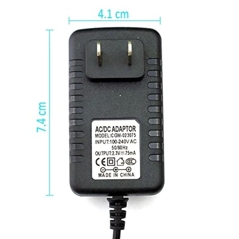 2.3V Charger Adapter Power Cord compatible with Braun Beard Trimmer Shaver MGK3020 MGK3021 MGK3221 MGK3220 MGK3225 MGK3335 BT3020 BT3021 BT3221 BT3222 Replace Type 5511, 5513, 5516