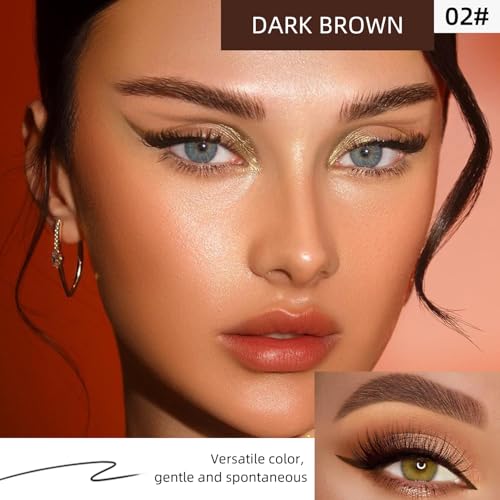Gel Eyeliner & Eyebrow Pomade, Waterproof Black & Brown