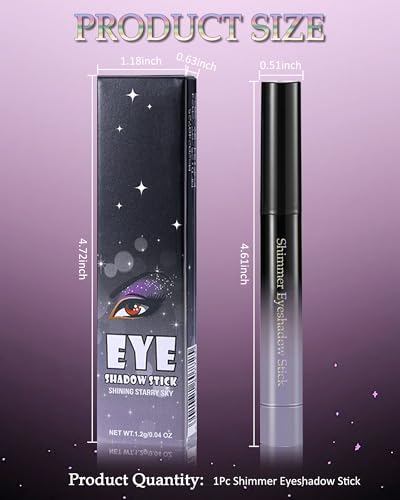 Teal Waterproof Shimmer Eyeshadow Stick – Creamy Blendable
