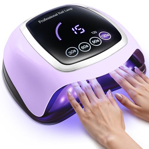 Gugusure 180W UV Nail Lamp with Touch Screen & Auto Sensor