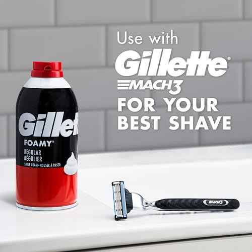 Gillette Foamy Classic Shave Foam for Men, Protection Against Shaving Irritation, Quick and Smooth Shave, shaving cream, 14.9 Oz