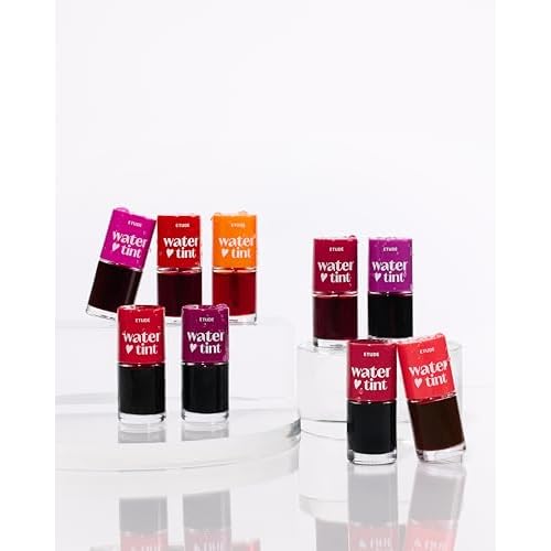 ETUDE Dear Darling Water Tint 3 SET (Strawberry Ade, Cherry Ade, Red Grapefruit Ade, 9g*3) | Vivid Color Lip Stain with Moisturizing Weightless & Non-sticky Finish | Korean Makeup, Perfect for Gift