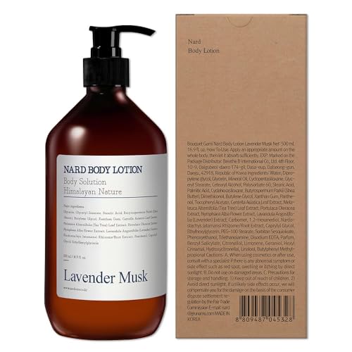 Body Lotion Lavender Musk 16.9 fl. oz. / Moisturizing Body Lotion with Shea Butter & 5 Herbal Extracts/Soothing & Calming Hydration