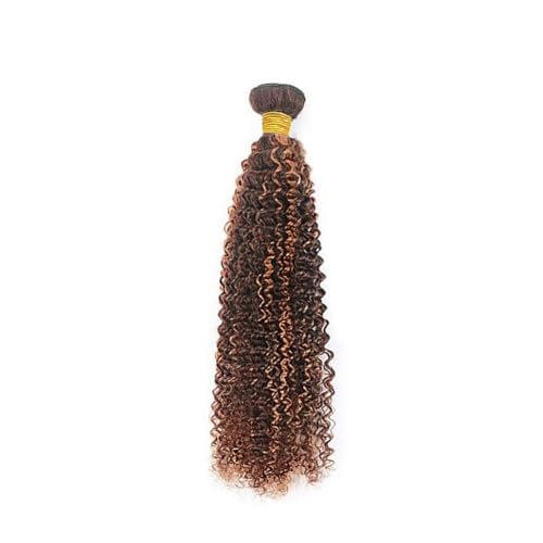 32" P4/30 Kinky Curly Human Hair Bundles - Brazilian Virgin