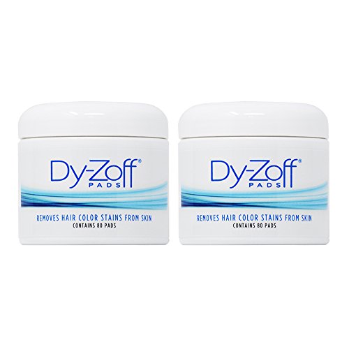 Dy-Zoff Hair Color Stain Remover Pads - 80 Count (Pack of 2)
