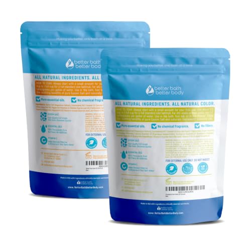 Epsom Salt Foot Soak Bundle (2 Pack) - Natural DIY Foot Spa with Scoop