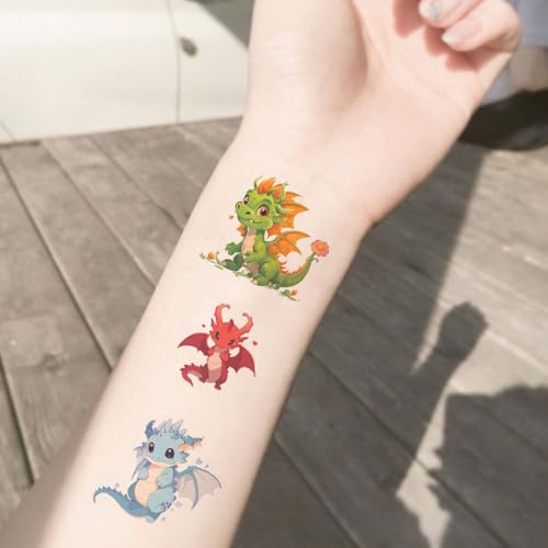 Dopetattoo Dinosaur Temporary Tattoos - 20 Waterproof Designs