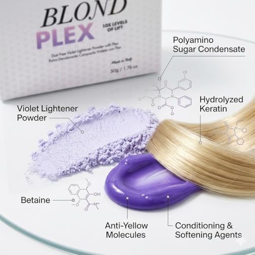 Hair Bar NYC Blond Plex 10X Lightener Kit with Violet Developer